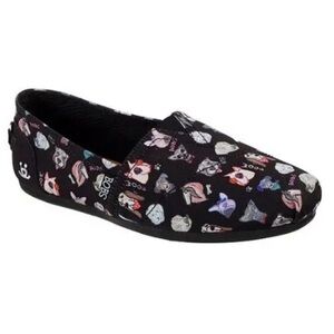Bobs From Skechers Dog Print Slip On Loafers